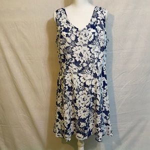 Charming Charlie Blue sleeveless dress size XL
